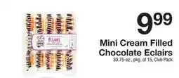 The Fresh Grocer Mini Cream Filled Chocolate Eclairs offer