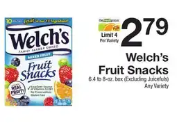 The Fresh Grocer Welch's Fruit Snacks offer