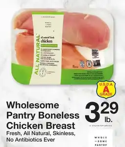 The Fresh Grocer Wholesome Pantry Boneless Chicken Breast offer