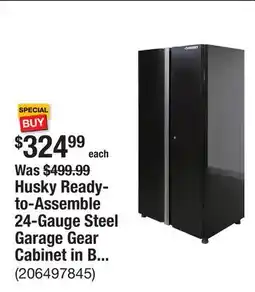 The Home Depot Husky Ready-to-Assemble 24-Gauge Steel Garage Gear Cabinet in Black (36.6 in. W x 72 in. H x 24 in. D offer