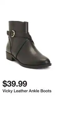 TJ Maxx Vicky Leather Ankle Boots offer