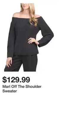 TJ Maxx Marl Off The Shoulder Sweater offer