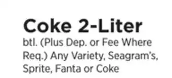 ShopRite Coke 2-Liter offer