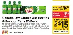 ShopRite Ginger Ale Bottles offer