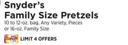 ShopRite Family Size Pretzels offer