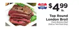 ShopRite Top Round London Broil offer