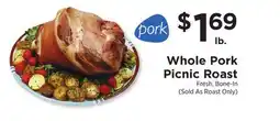 ShopRite Whole Pork Picnic Roast offer