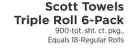 ShopRite Scott Towels Triple Roll 6-Pack offer
