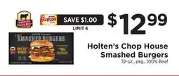 ShopRite Chop House Smashed Burgers offer