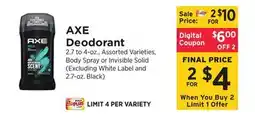 ShopRite Deodorant offer