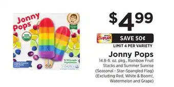ShopRite Jonny Pops offer