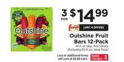ShopRite Fruit Bars 12 Pack offer