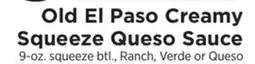ShopRite Old El Paso Creamy Squeeze Queso Sauce offer