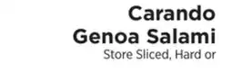 ShopRite Genoa Salami offer