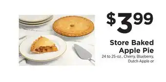 ShopRite Store Baked Apple Pie offer