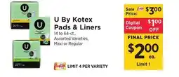 ShopRite Pads & Liners offer