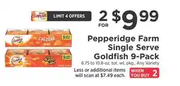 ShopRite Single Serve Goldfish 9-Pack offer