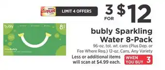 ShopRite bubly Sparkling Water 8-Pack offer