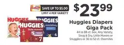 ShopRite Diapers Giga Pack offer