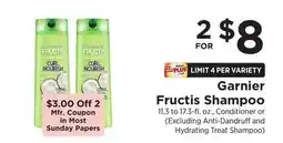 ShopRite Garnier Fructis Shampoo offer
