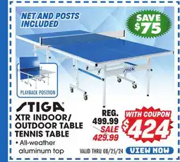 Big 5 Stiga XTR Indoor/Outdoor Table Tennis Table offer