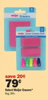 Meijer Select Meijer Erasers offer