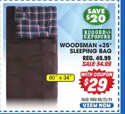 Big 5 Rugged Exposure Woodsman +25° Sleeping Bag offer