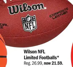 Meijer Wilson NFL Limited Footballs offer