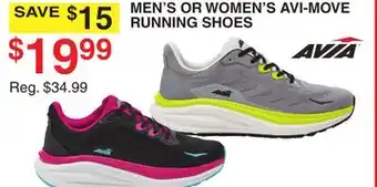 Dunham's Sports AVIA MEN'S OR WOMEN'S AVI-MOVE RUNNING SHOES offer