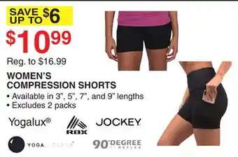 Dunham's Sports WOMEN'S COMPRESSION SHORTS offer