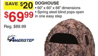 Dunham's Sports AMERISTEP DOGHOUSE BLIND offer