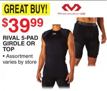 Dunham's Sports MCDAVID RIVAL 5-PAD GIRDLE OR TOP offer