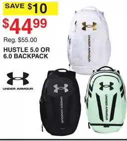 Dunham's Sports UNDER ARMOUR HUSTLE 5.0 OR 6.0 BACKPACK offer