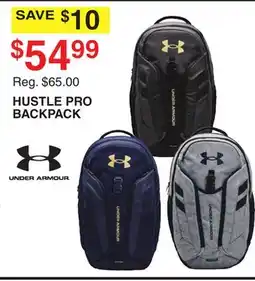 Dunham's Sports UNDER ARMOUR HUSTLE PRO BACKPACK offer