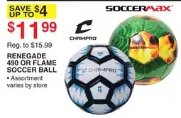 Dunham's Sports RENEGADE 490 OR FLAME SOCCER BALL offer