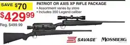 Dunham's Sports PATRIOT OR AXIS XP RIFLE PACKAGE offer