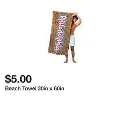 Five Below Beach Towel 30in x 60in offer