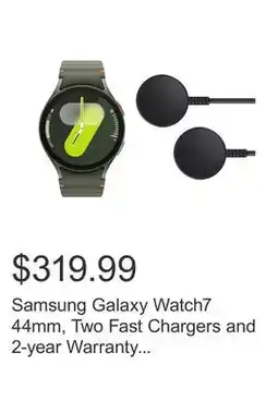 Costco Samsung Galaxy Watch7 44mm, Two Fast Chargers and 2-year Warranty Included offer