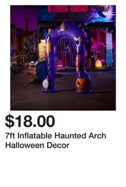 Five Below 7ft Inflatable Haunted Arch Halloween Decor offer