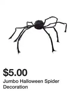 Five Below Jumbo Halloween Spider Decoration offer