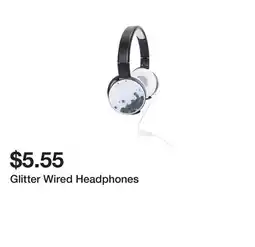 Five Below Glitter Wired Headphones offer