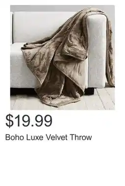Costco Boho Luxe Velvet Throw offer
