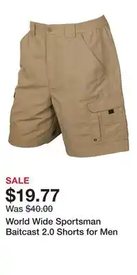 Cabela's World Wide Sportsman Baitcast 2.0 Shorts for Men offer
