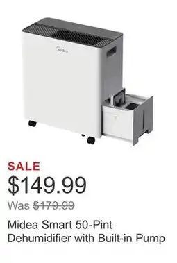 Costco Midea Smart 50-Pint Dehumidifier with Built-in Pump offer