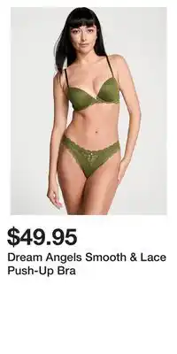Victoria's Secret Dream Angels Smooth & Lace Push-Up Bra offer