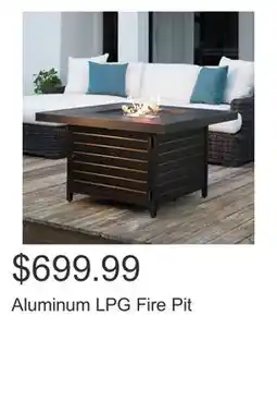 Costco Aluminum LPG Fire Pit offer