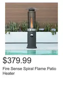 Costco Fire Sense Spiral Flame Patio Heater offer