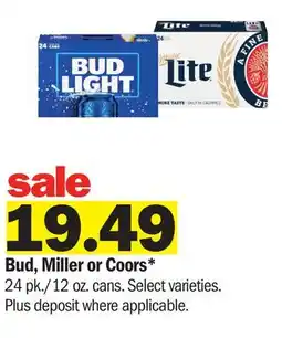 Meijer Bud, Miller or Coors offer