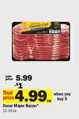 Meijer Oscar Mayer Bacon offer
