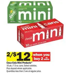 Meijer Coca-Cola Mini Products offer